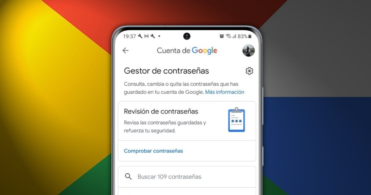 Gestor contraseñas Google