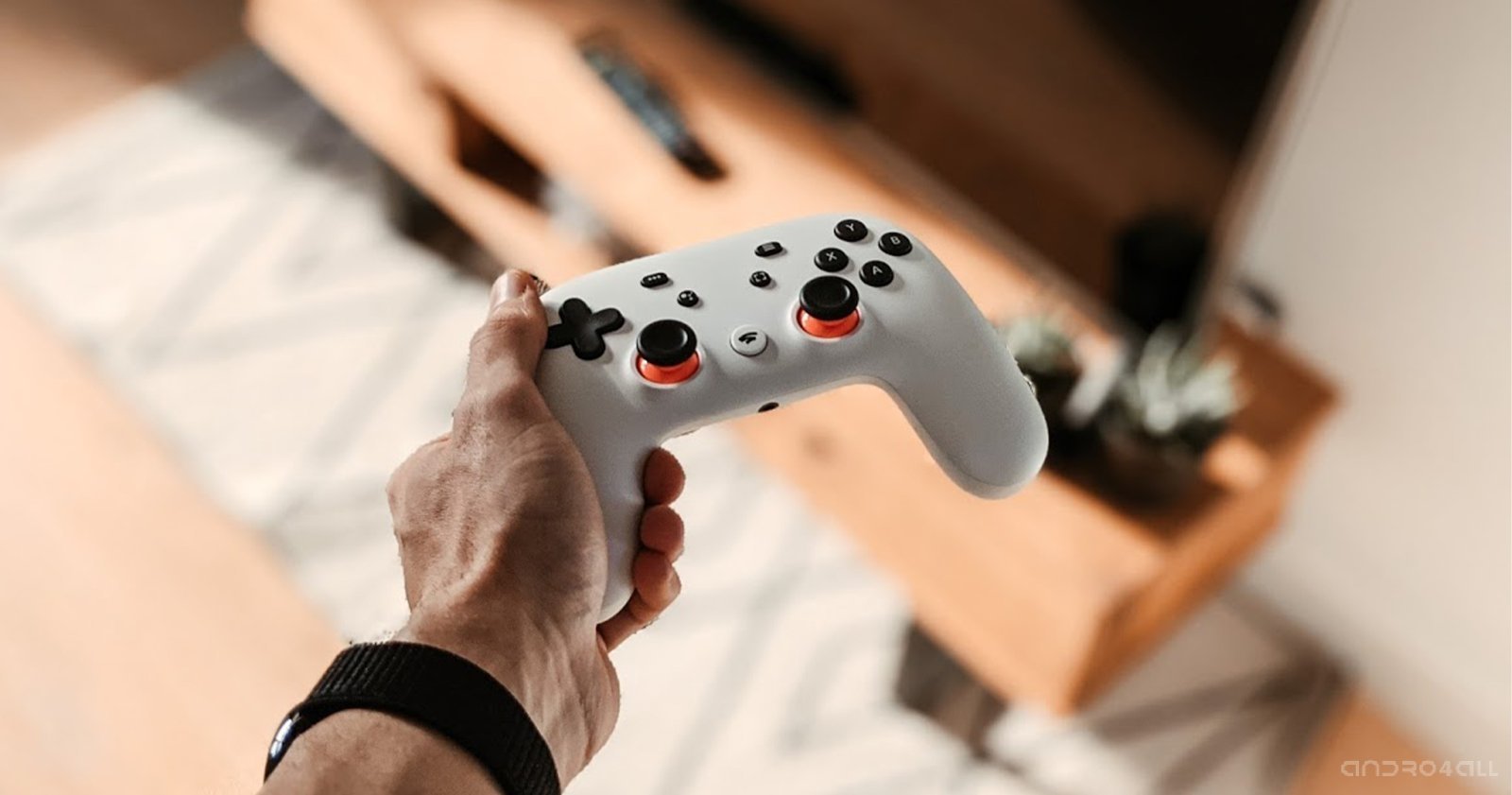El mando de Google Stadia.