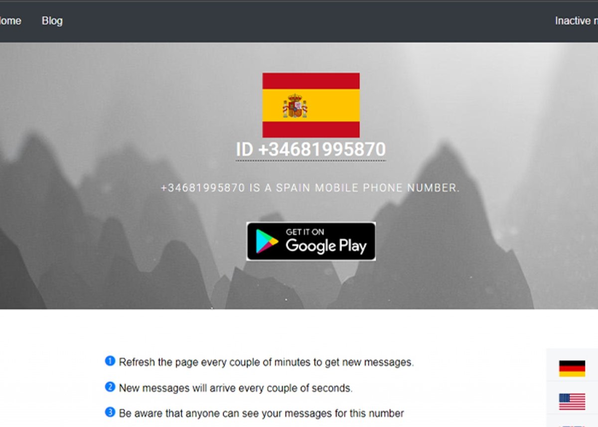 SMS Receive: servicio gratis de recepción de SMS online