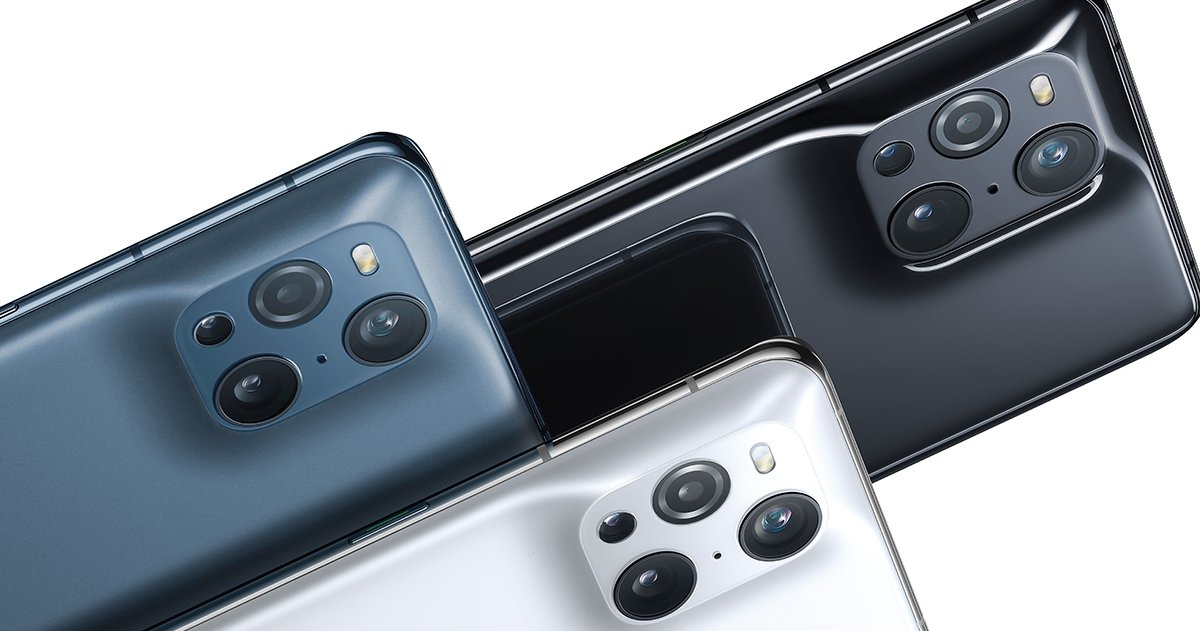 Cámaras del OPPO Find X3 Pro 5G en varios colores