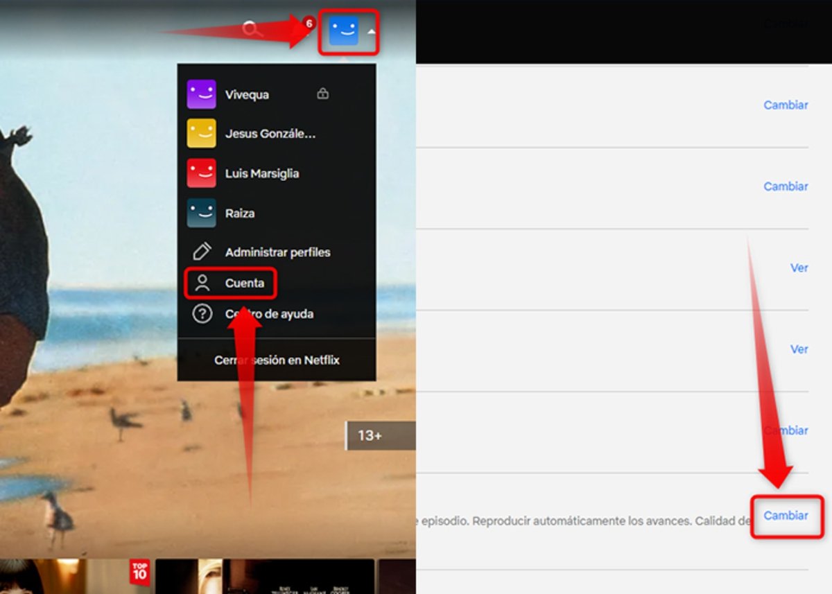 Pasos a seguir para configurar la calidad de reproducción en Netflix