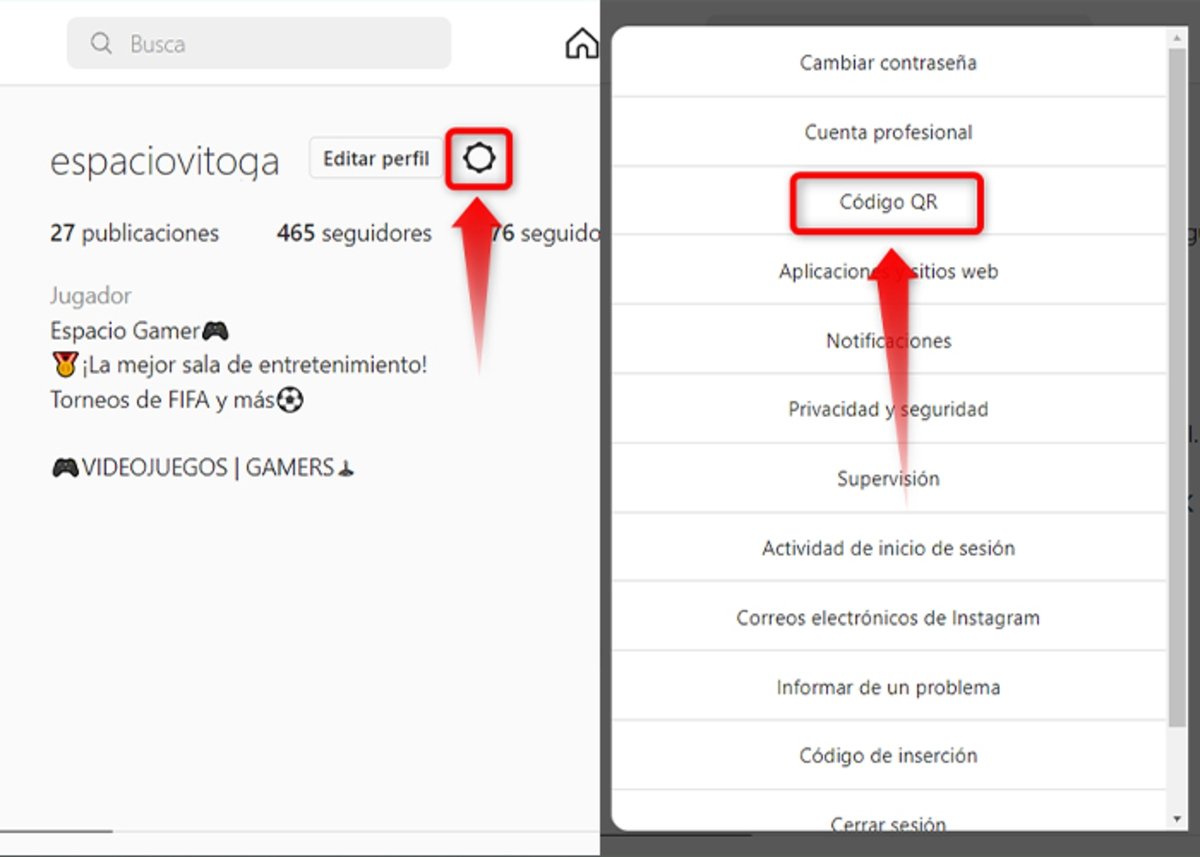 Pasos para crear tu codigo QR de tu cuenta de Instagram desde PC
