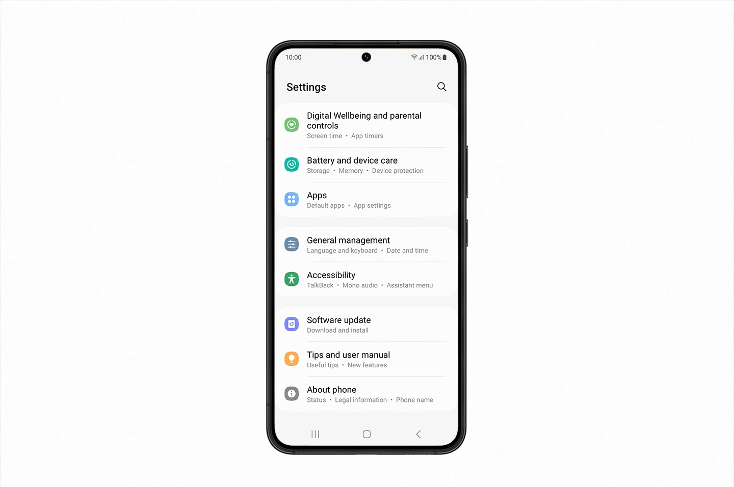 Funcionamiento del modo mantenimiento de Samsung