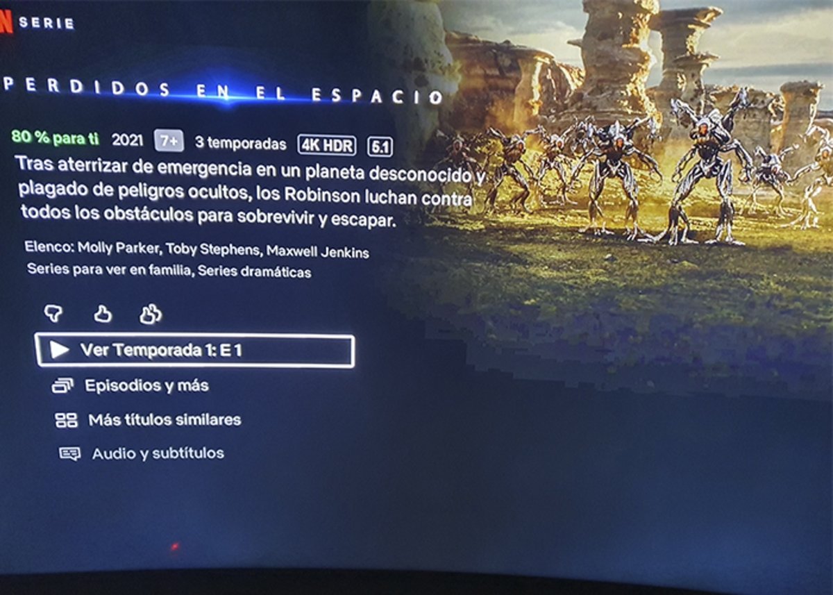 Contenido de Netflix con HDR y Dolby Vision
