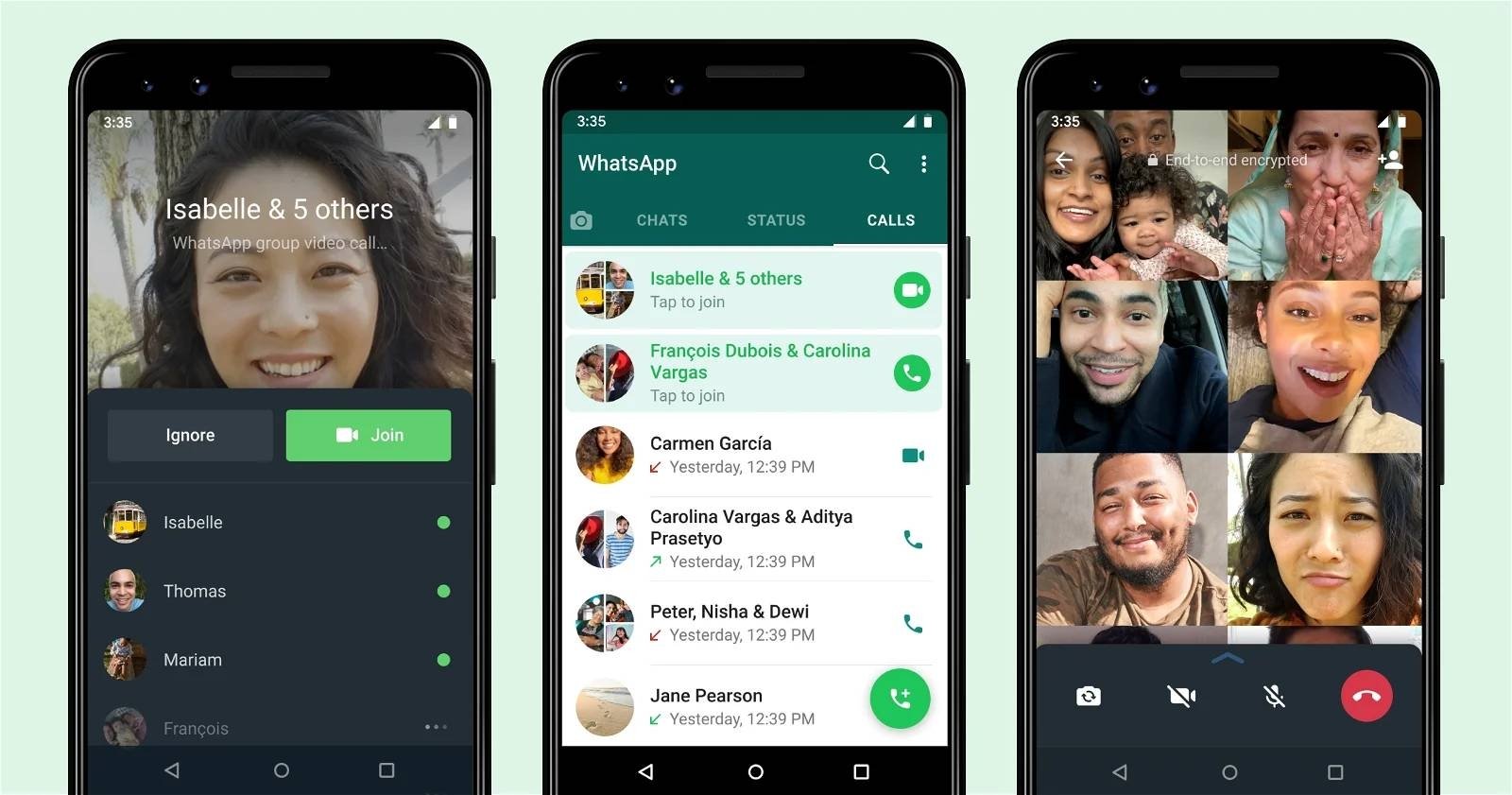 WhatsApp videollamadas grupales
