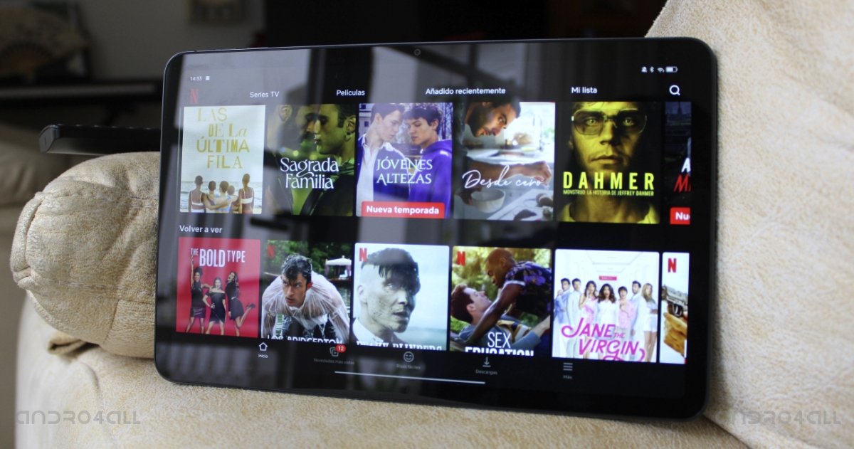 App de Netflix en la OPPO Pad Air