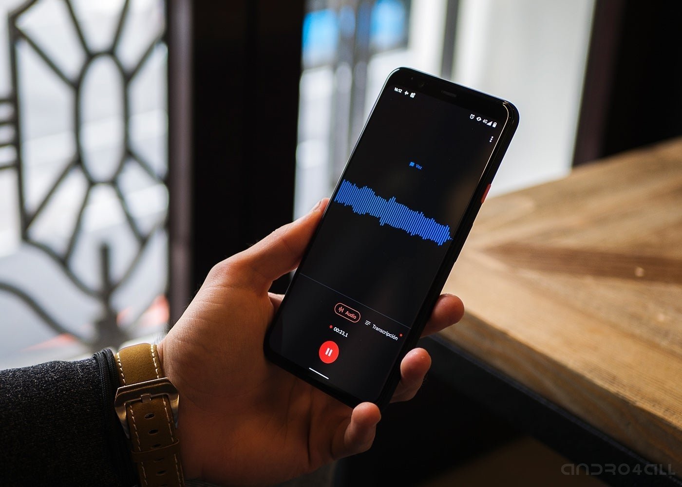 App de grabadora del Pixel 4 XL