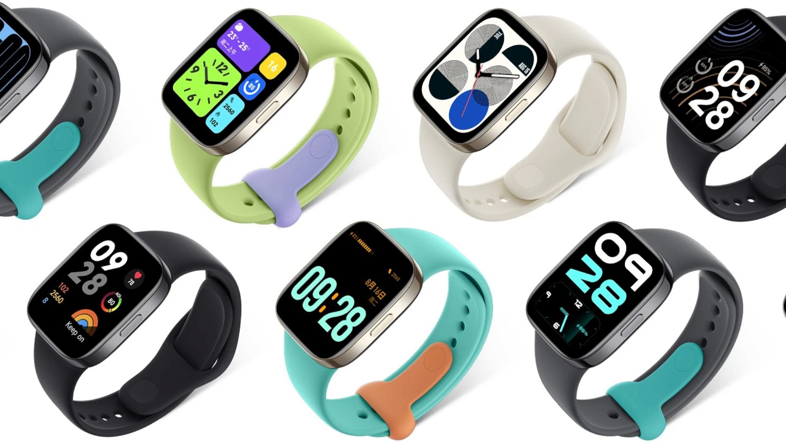 Aspecto del Redmi Watch 3 con diferentes correas