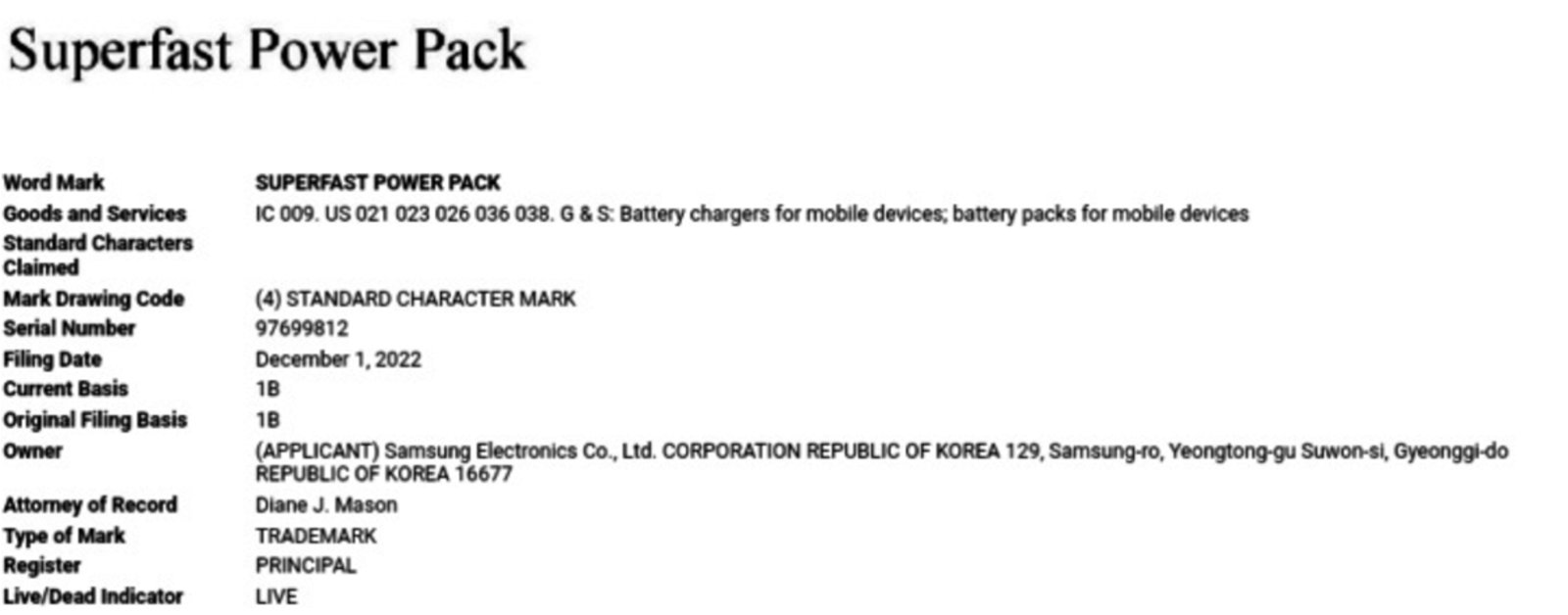Samsung Superfast Power Pack