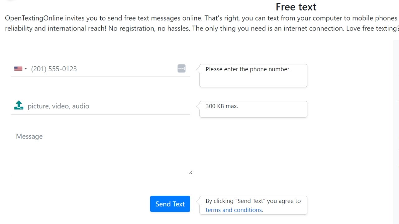 Web de Open Texting Online