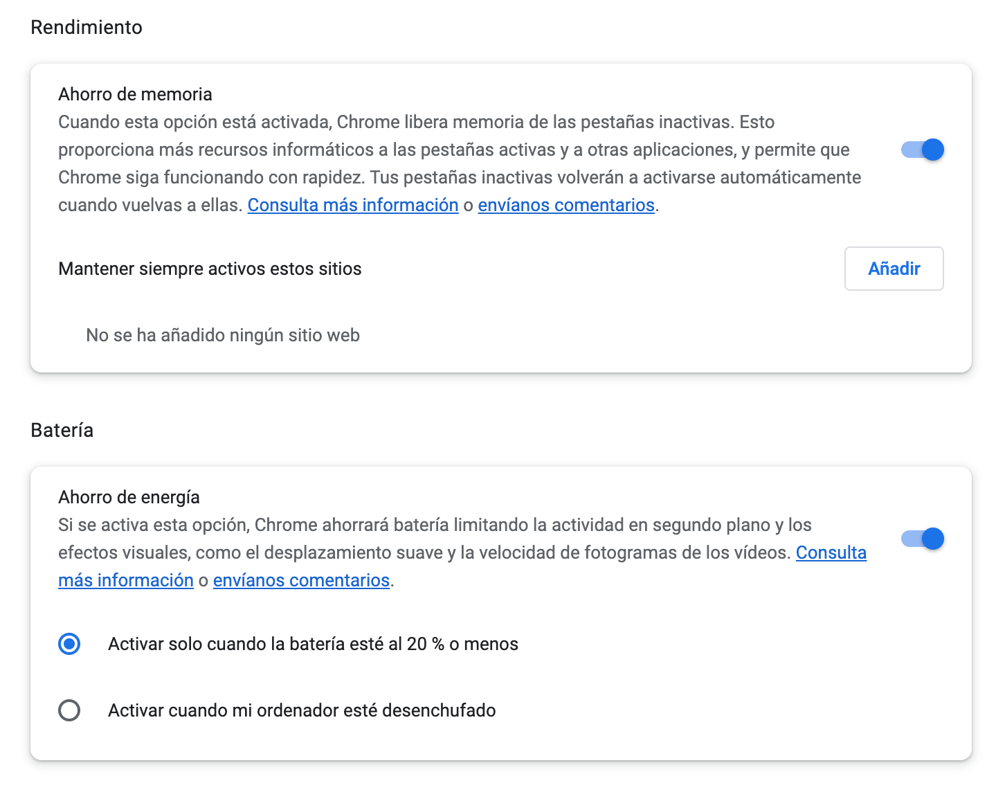 El modo de ahorro de memoria de Google Chrome ya está disponible: así puedes activarlo y desactivarlo
