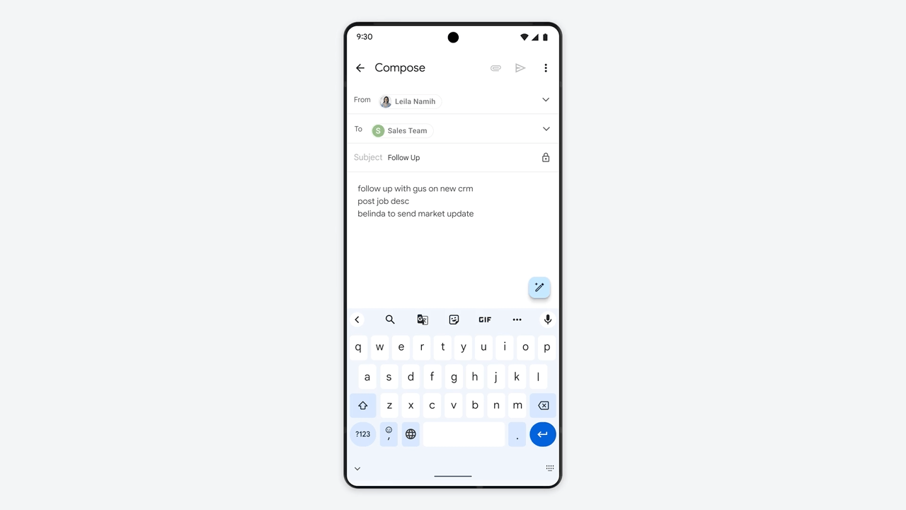 Gmail con IA en movil