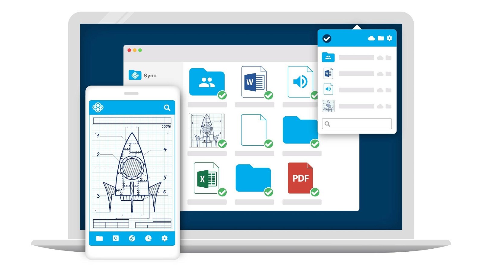 Sync para móvil y PC