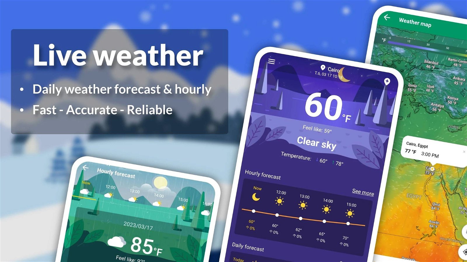 Live weather Forecast, widget