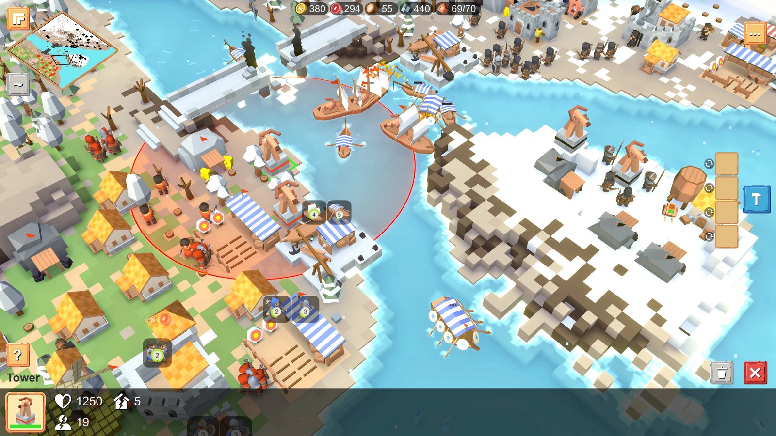 Una batalla naval en "Siege Up"