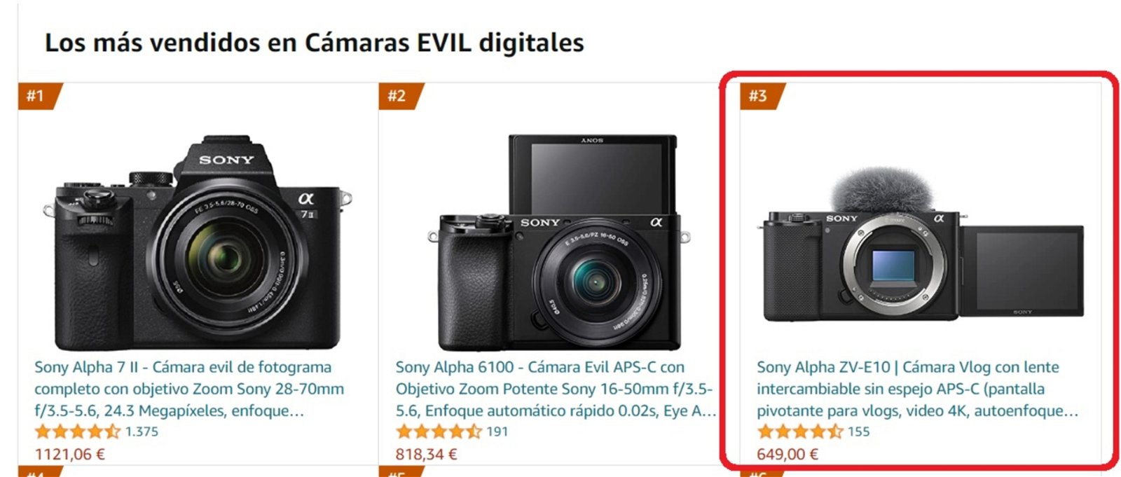 camaras evil mas vendidas amazon