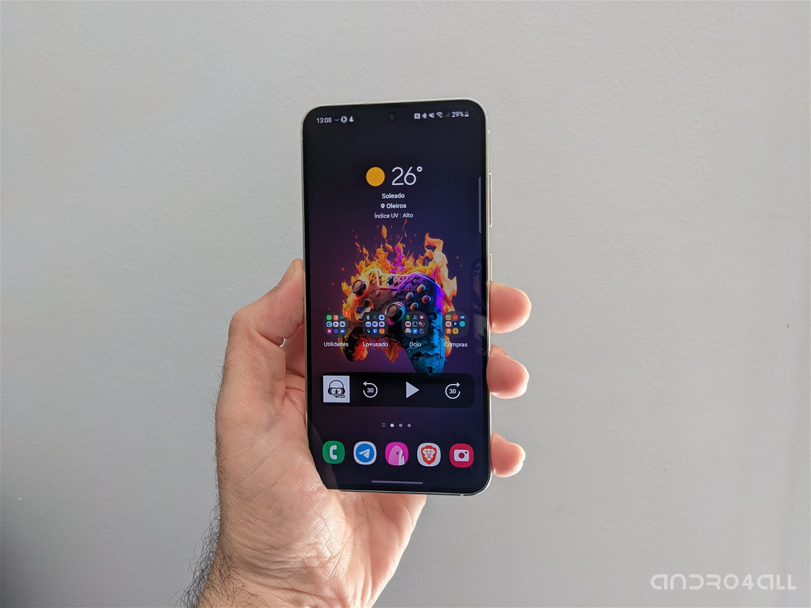 Galaxy S23 ergonomía
