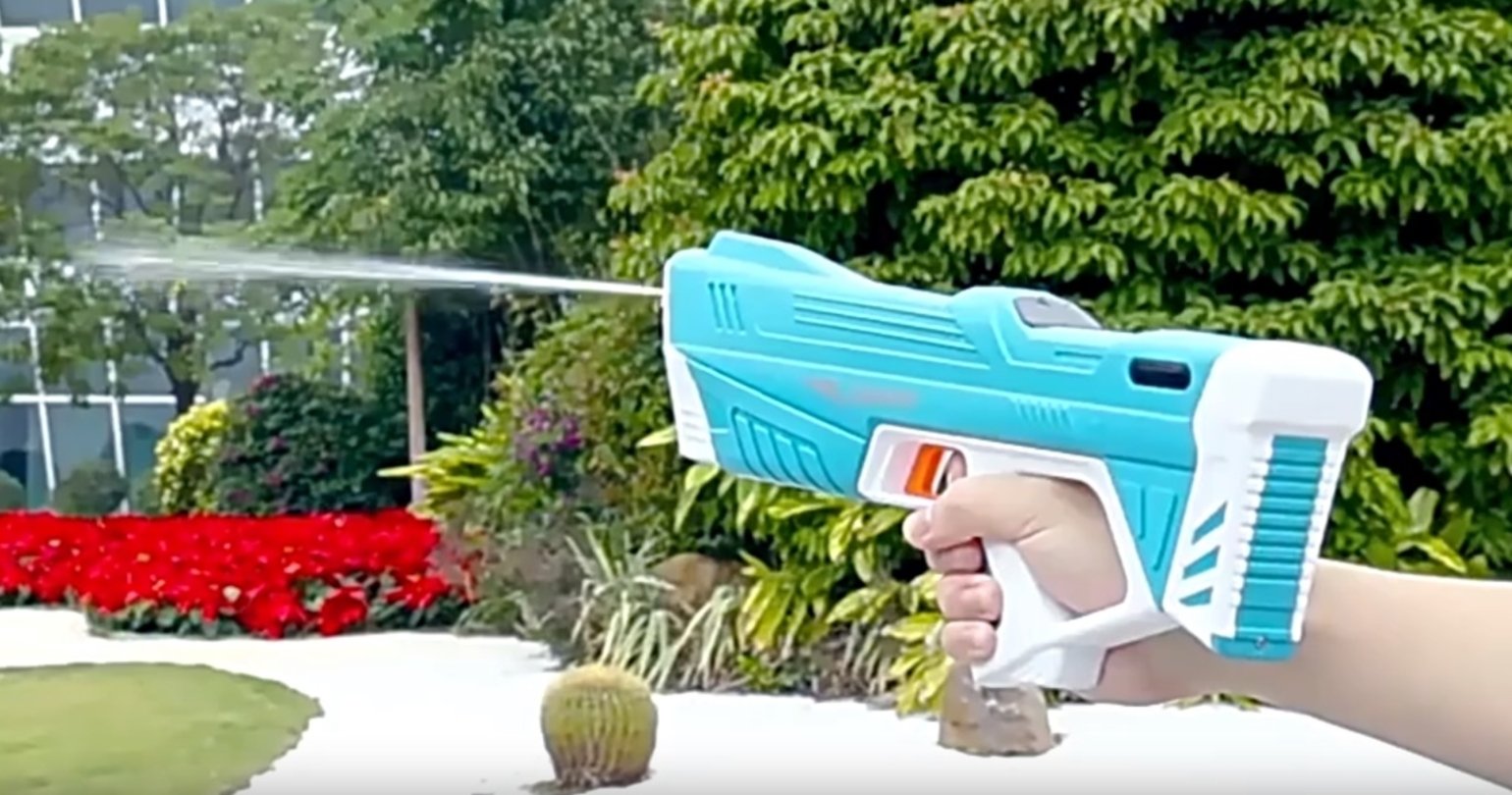 disparo pistola agua electrica
