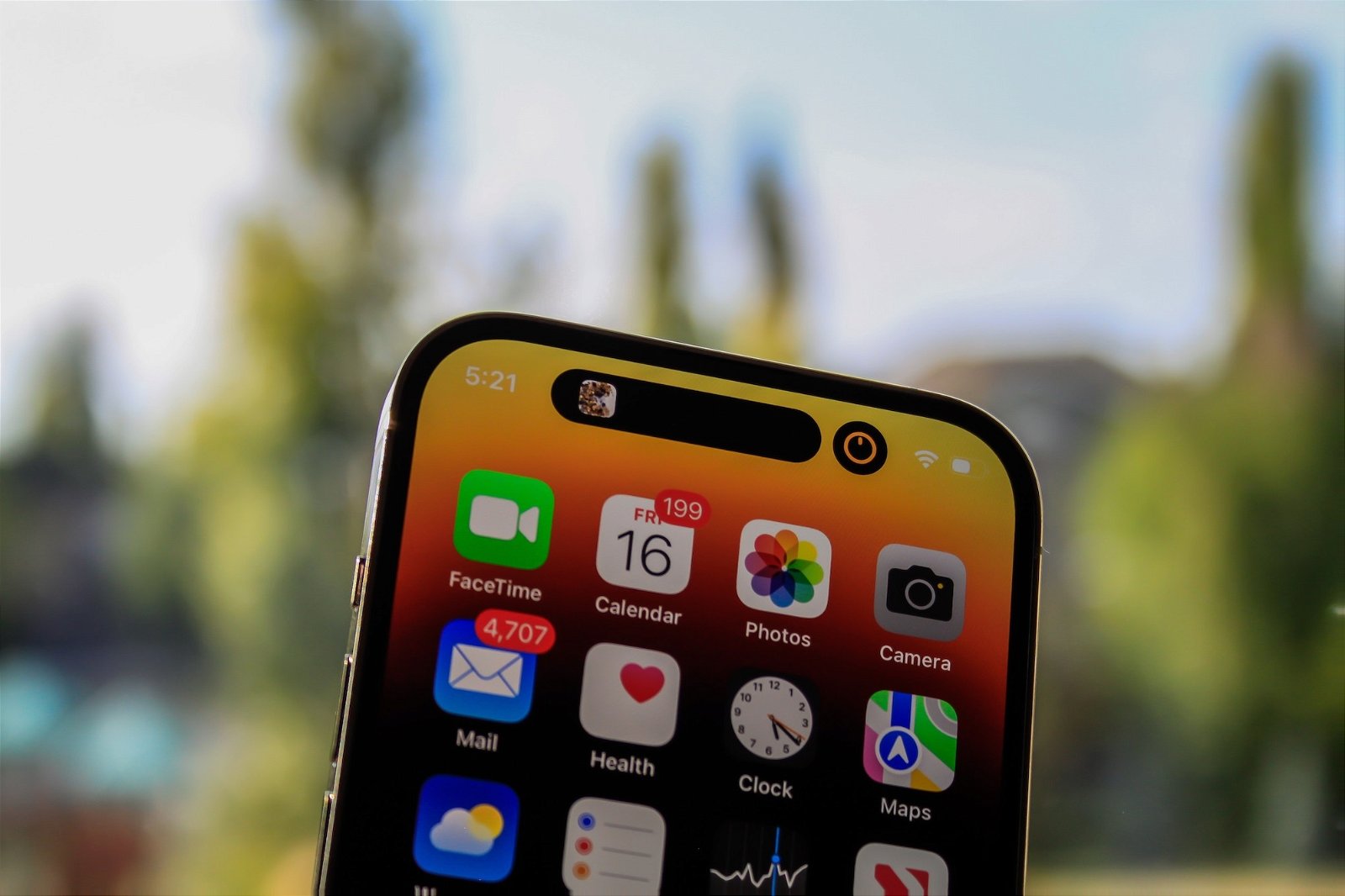 Dynamic Isalnd en el iPhone 14 Pro
