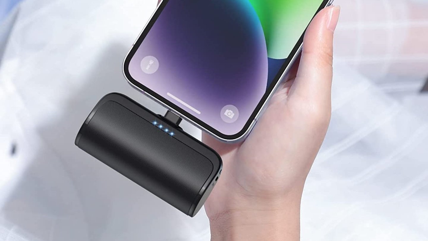 powerbank mini usando
