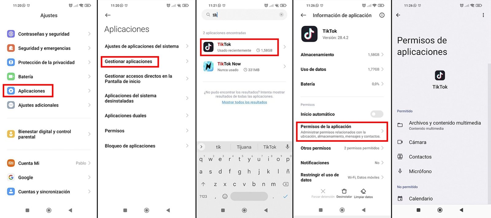 Tutorial de cómo otorgarle los permisos a TikTok