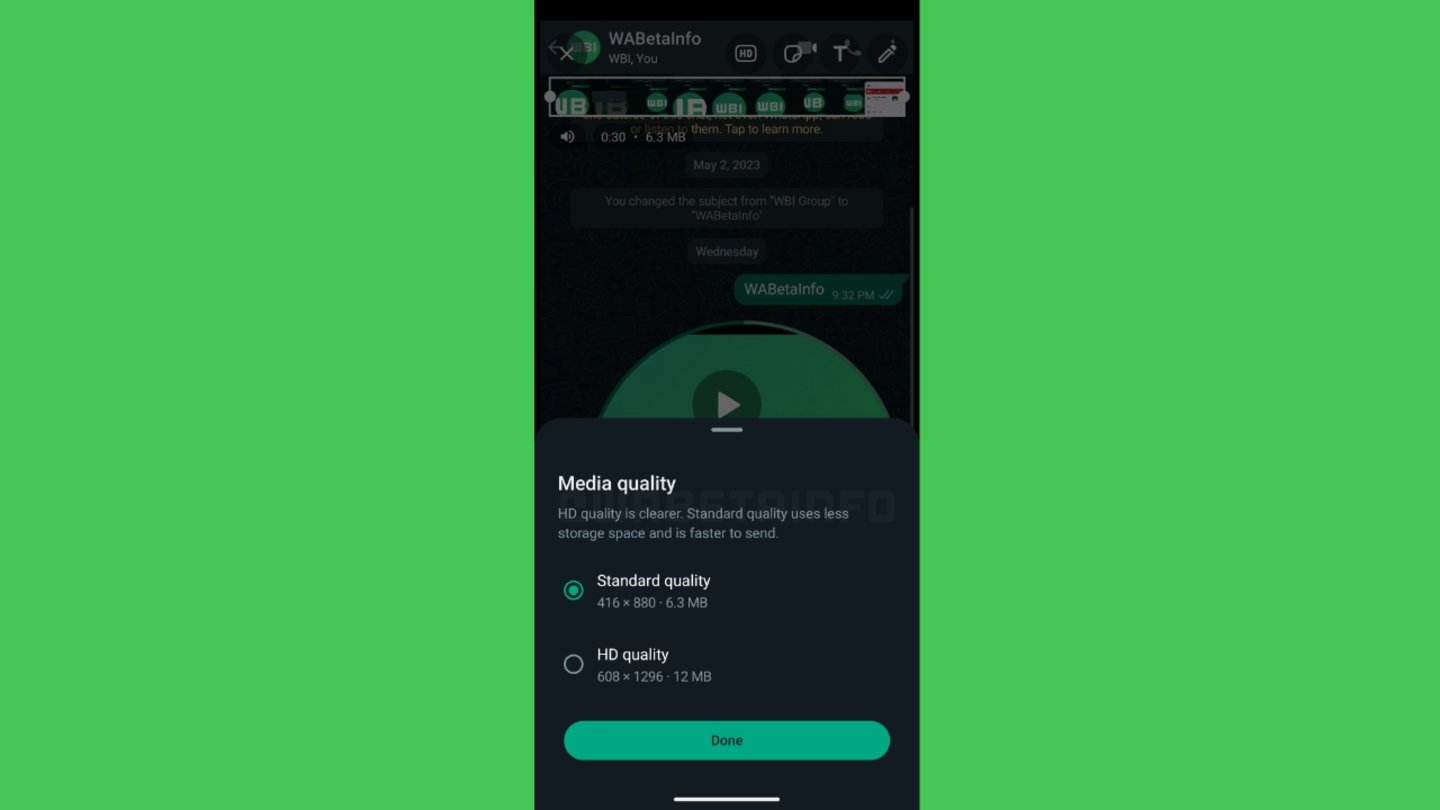 WhatsApp envío vídeos HD-principal