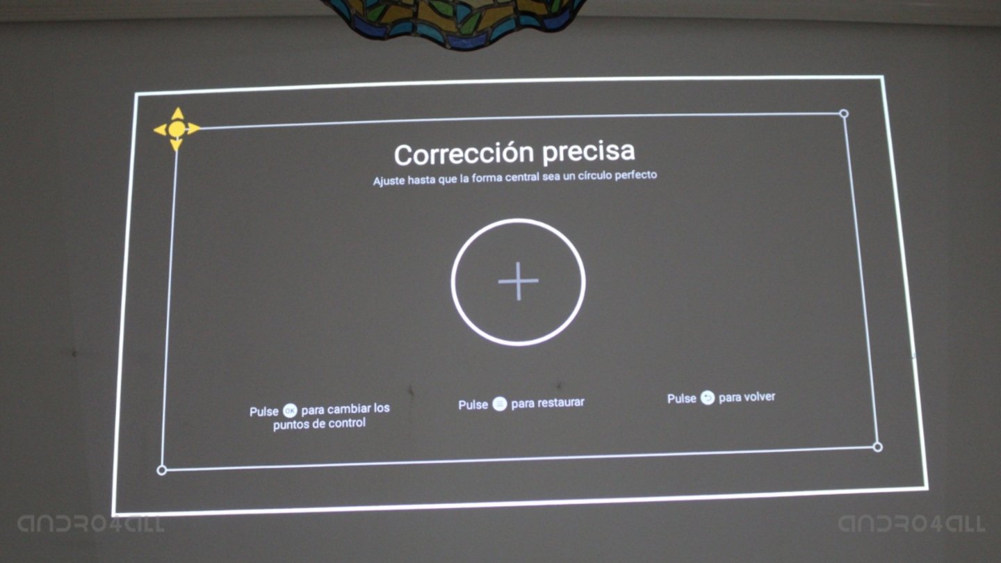 Correción precisa del Xgimi Horizon Pro