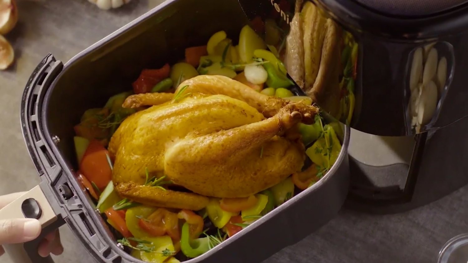 pollo cocinado en Ultenic K10