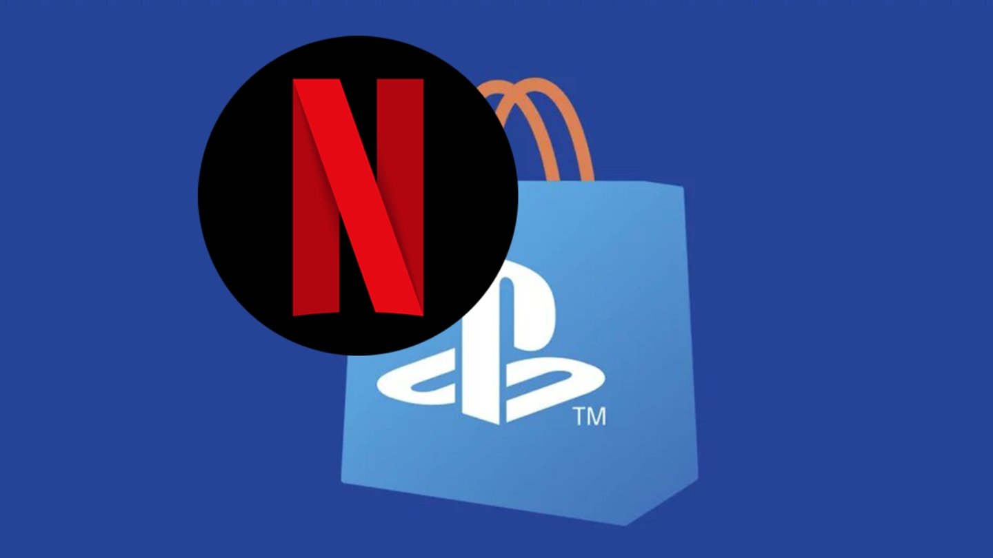 Logo de PlayStation Plus junto al logo de Netflix