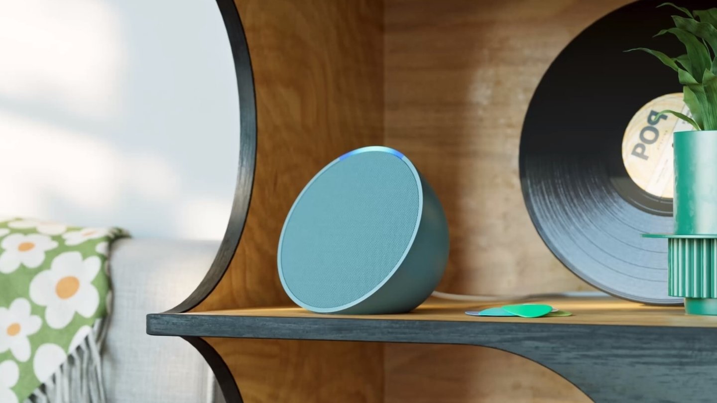 Echo Pop 1a gen verde azulado