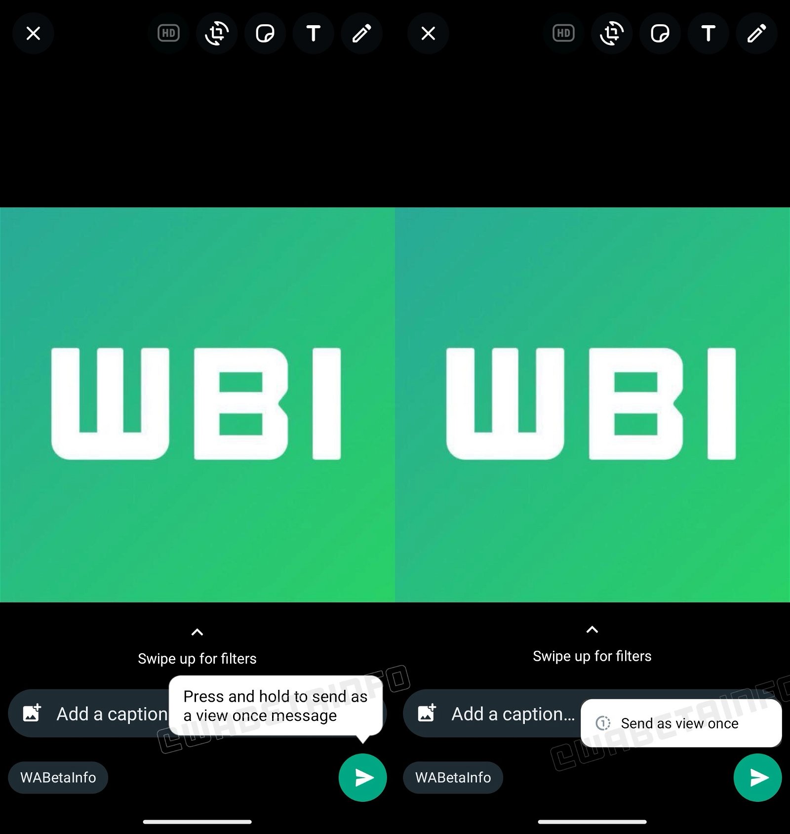 Envio de fotos que desaparecen de WhatsApp