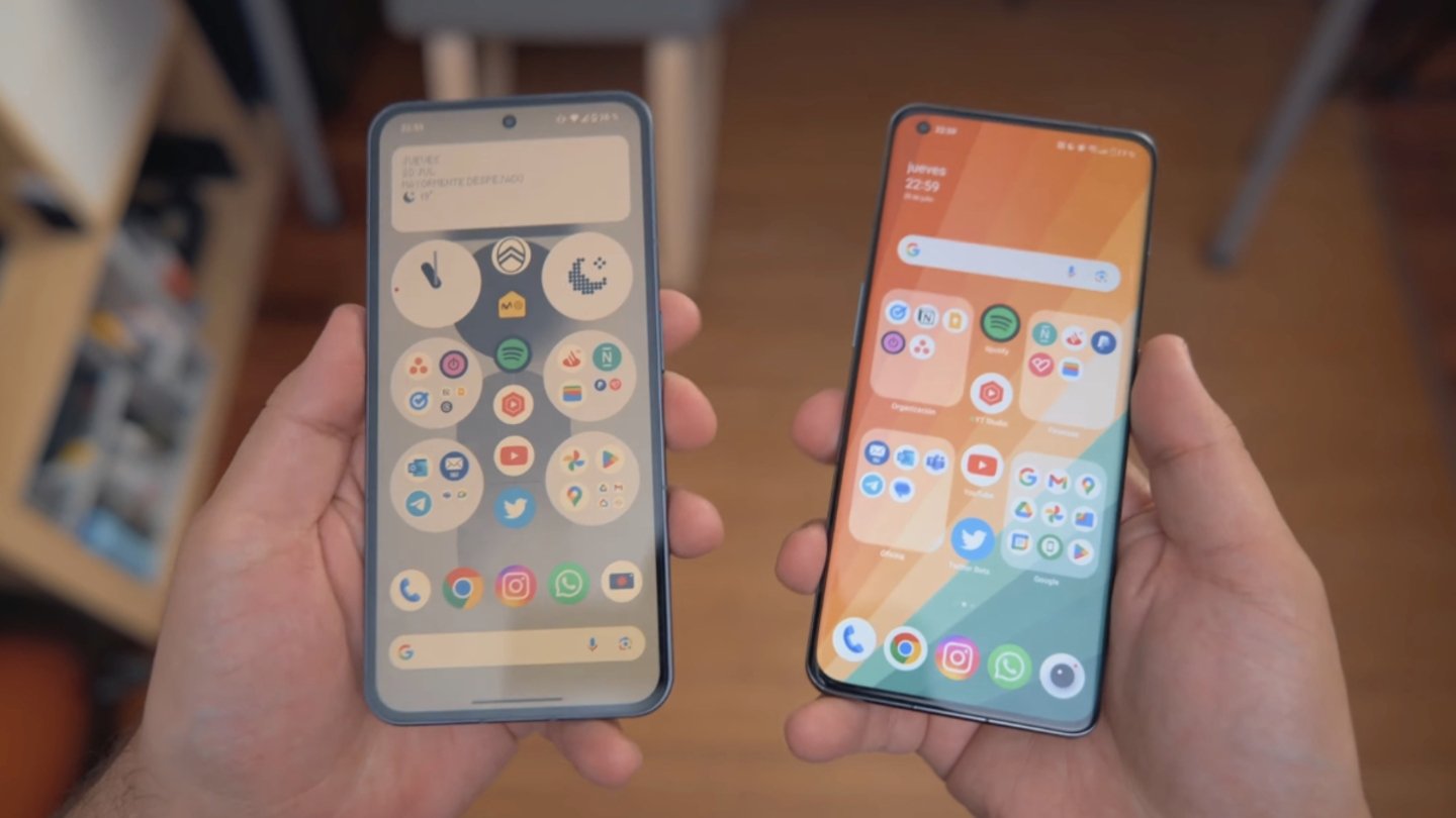 Pantalla del Nothing Phone 2 y del OnePlus 11