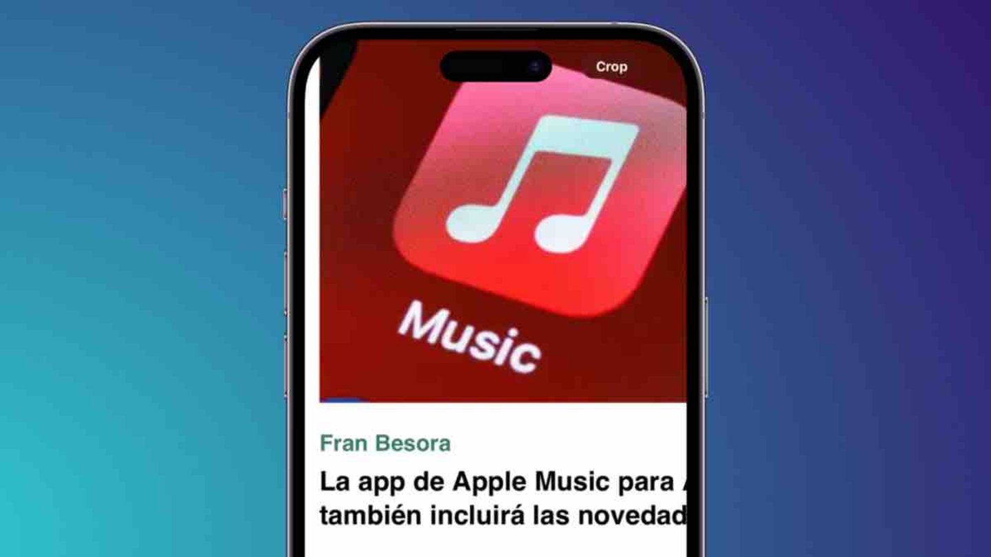 Recorte fotos iOS 17