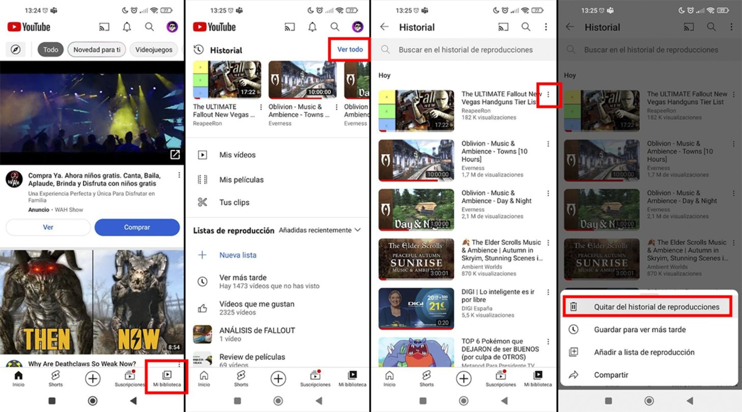 Cómo borrar un vídeo concreto de YouTube