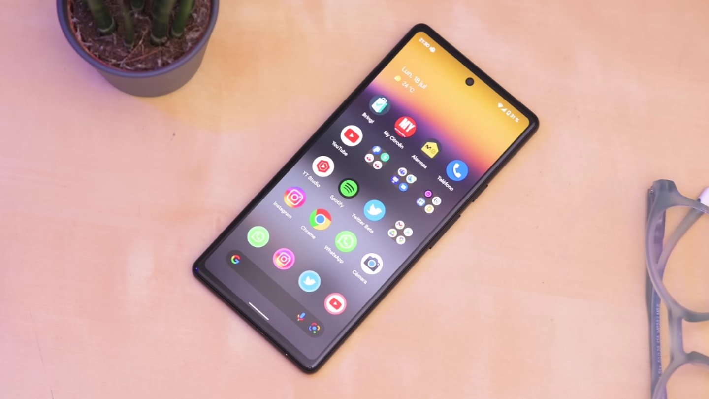 Menú de aplicaciones en el Google Pixel 6a