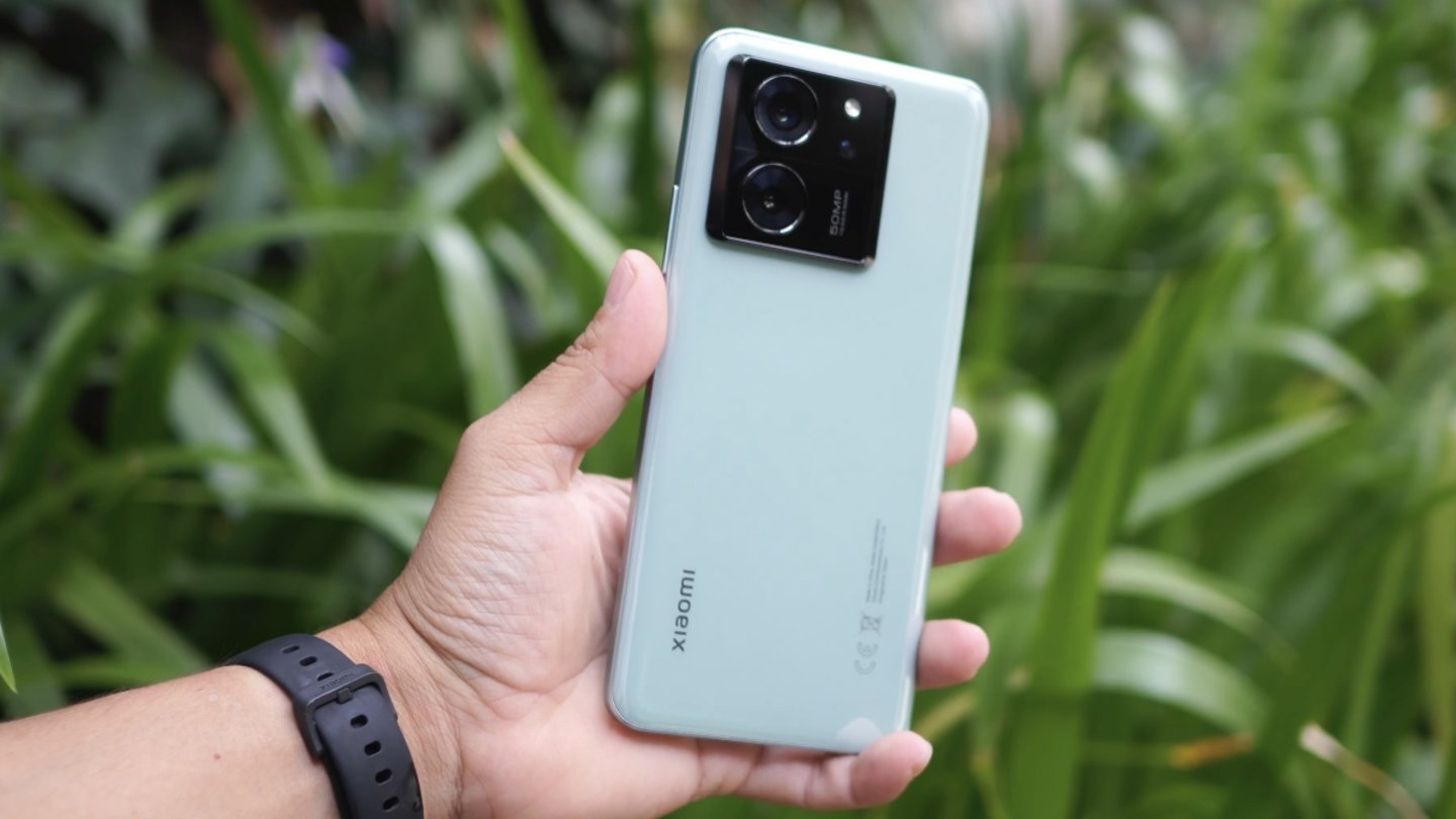 Parte trasera del Xiaomi 13T verde