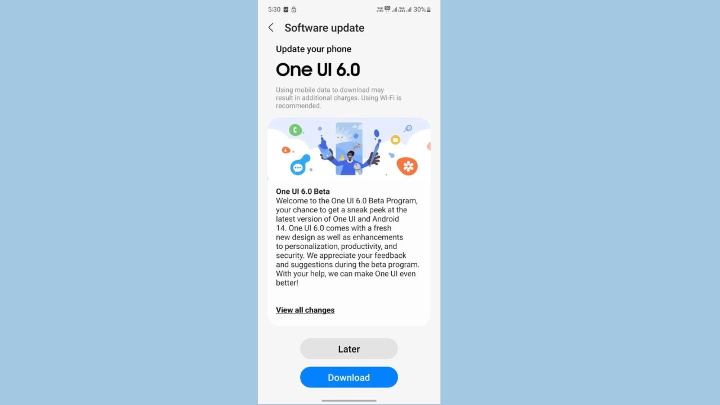 El Samsung Galaxy A53 5G también se actualiza a Android 14 con la Beta de One UI 6