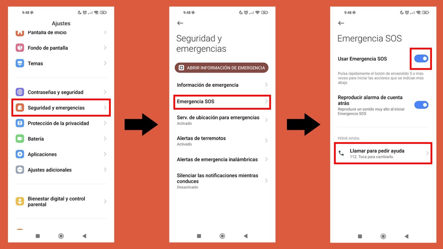 SOS de emergencia de Xiaomi