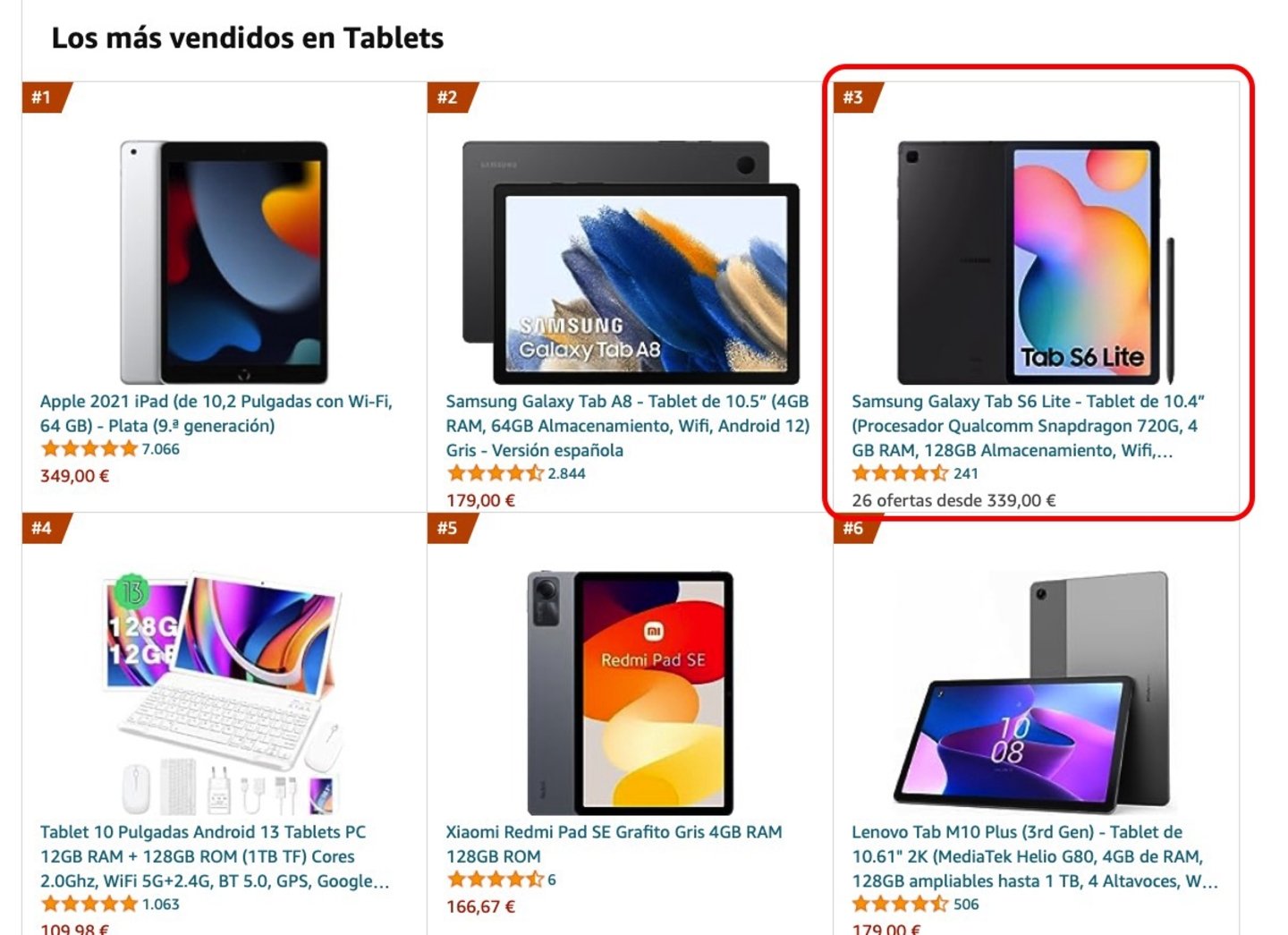 tablet mas vendidas amazon