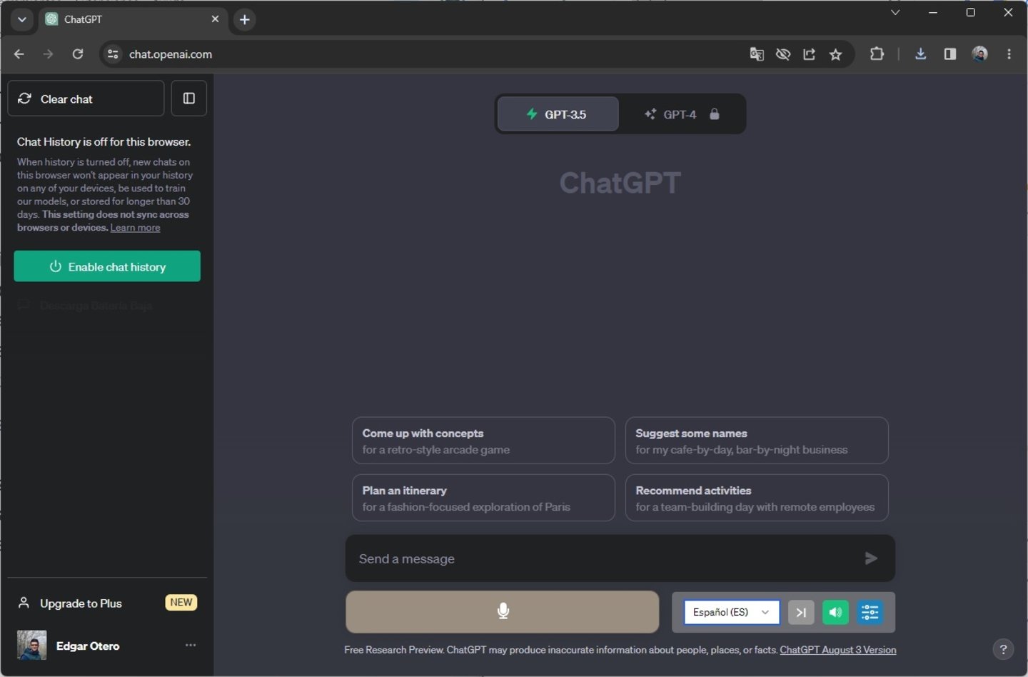 Cómo controlar ChatGPT con la voz y hablar con él