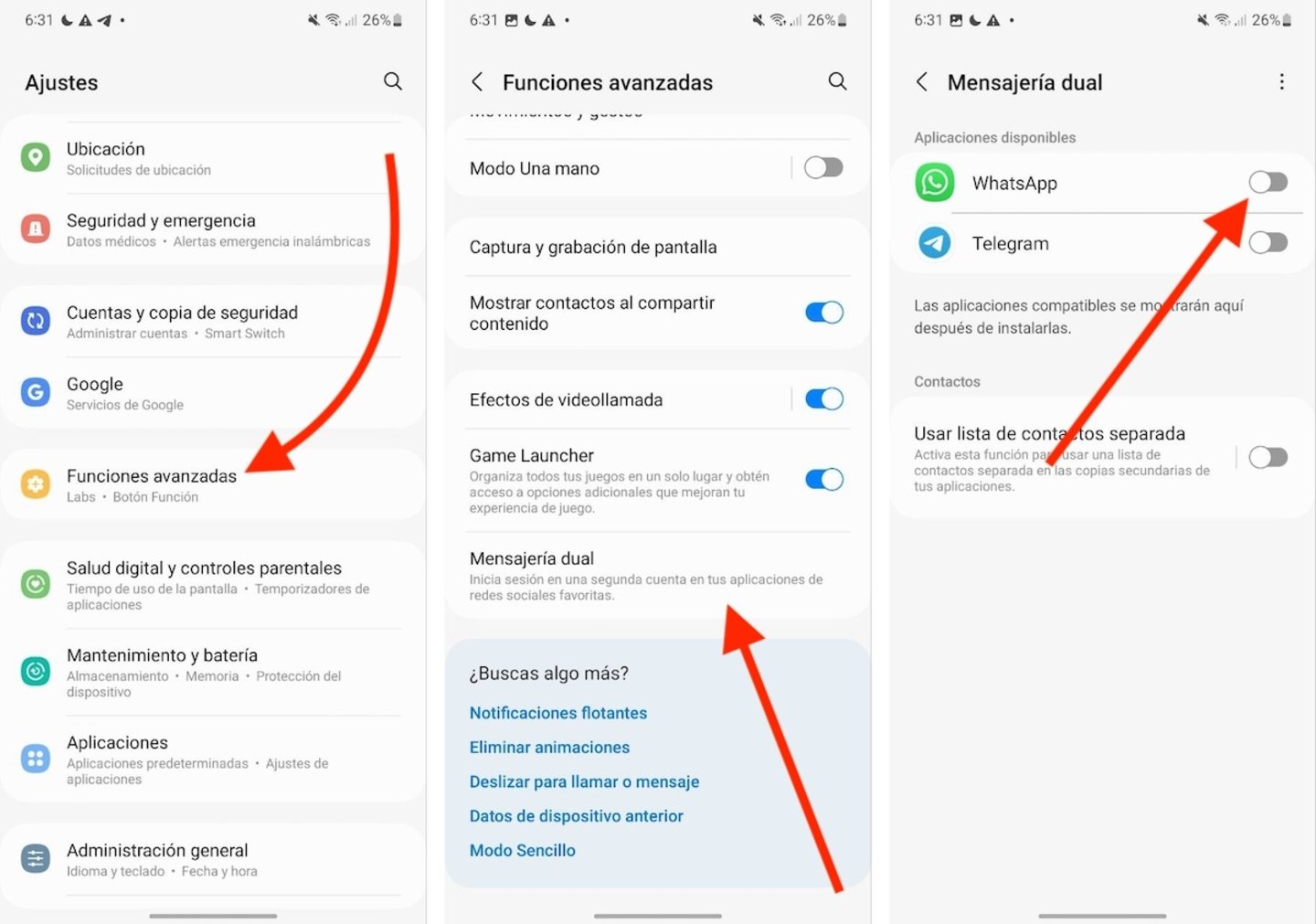 Cómo tener dos cuentas de WhatsApp en un móvil Samsung