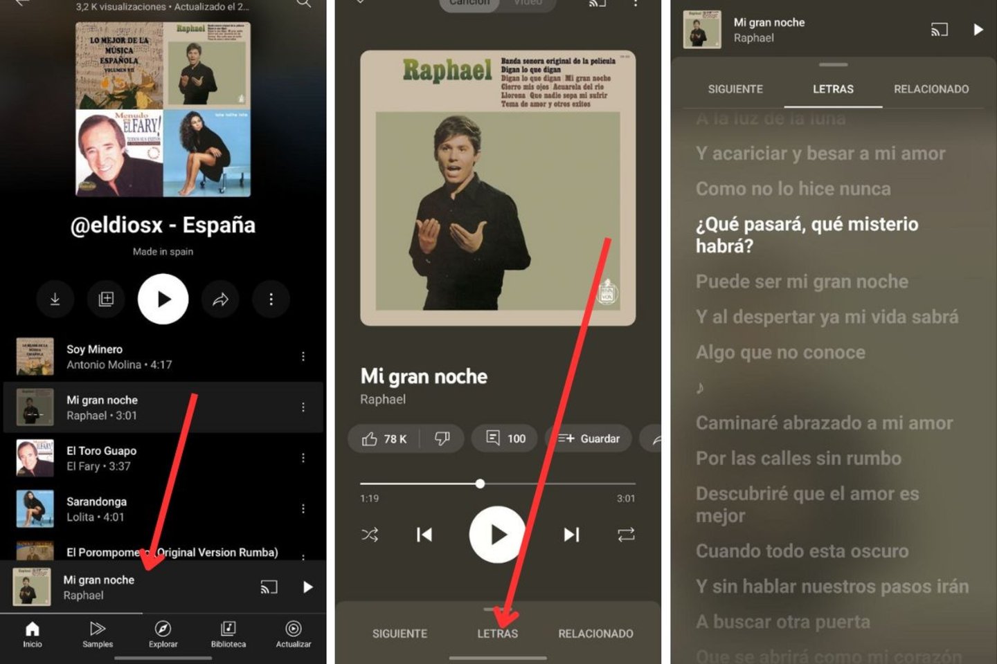 YouTube Music: cómo ver las letras de las canciones en Android