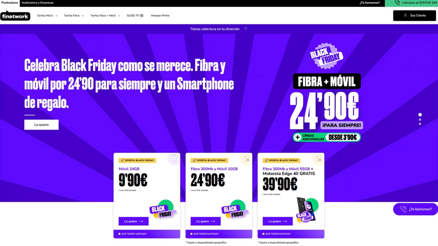 Finetwork te regala un motorola edge 40 con estas 2 tarifas