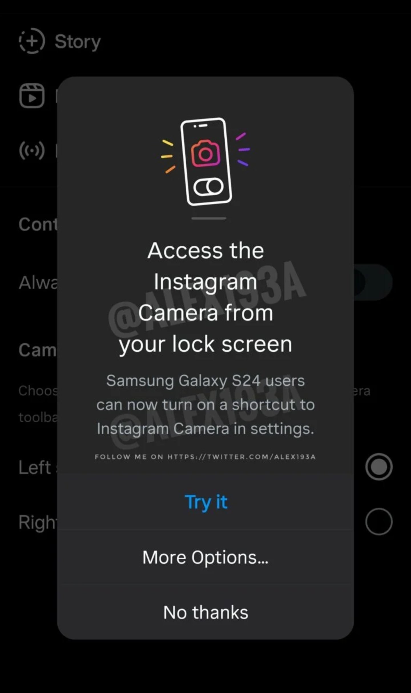 El Samsung Galaxy S24 incluirá acceso rápido a Instagram en la pantalla de bloqueo