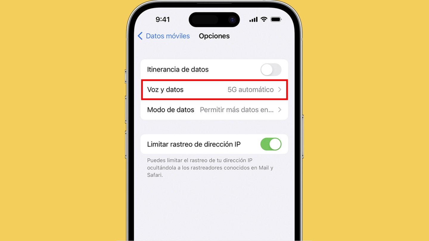 Ajustes del iPhone