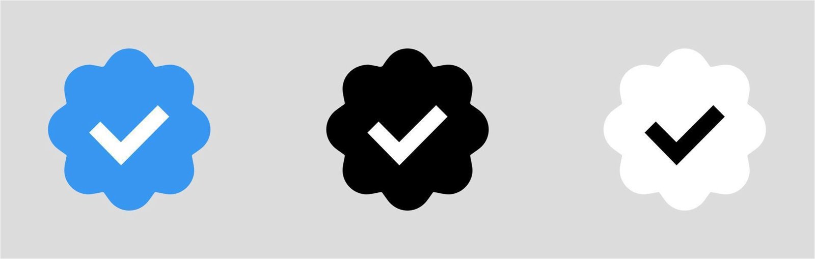 Insignias de verificación de Facebook.