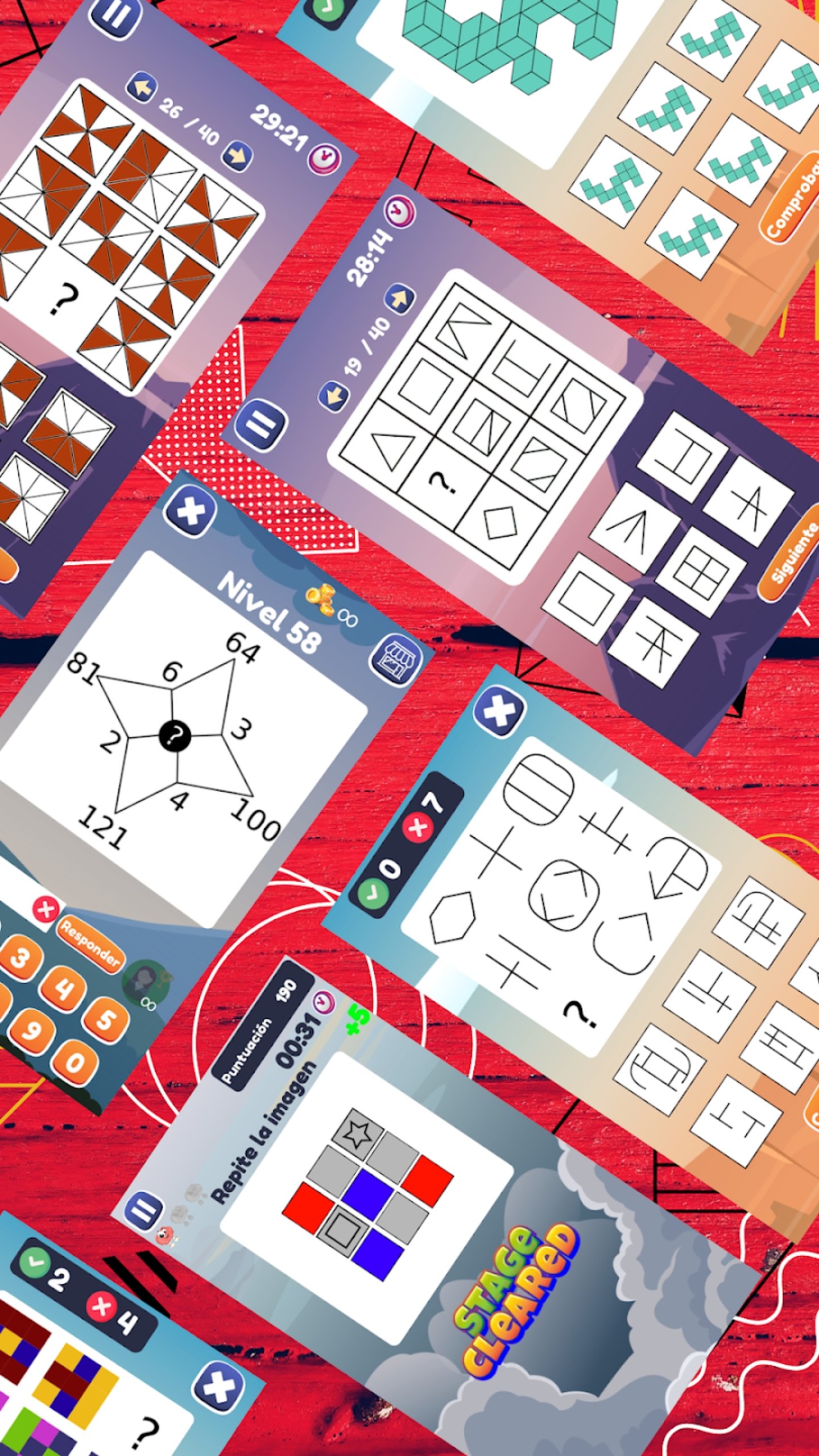 Imagen promocional de la app IQ Test.