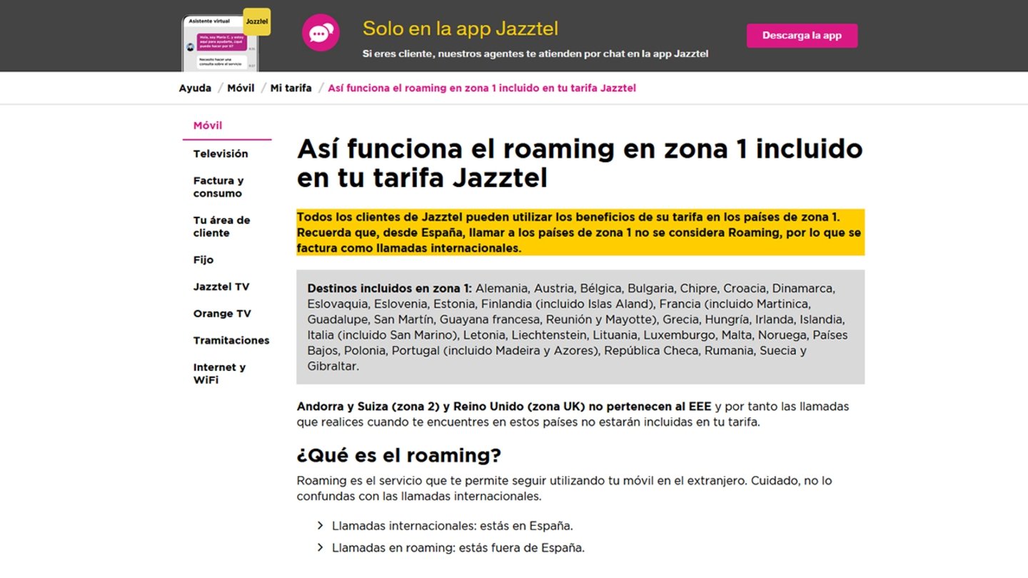 Roaming de Jazztel