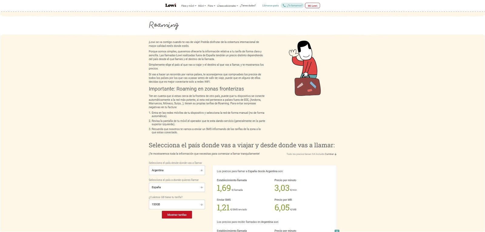 Roaming de Lowi