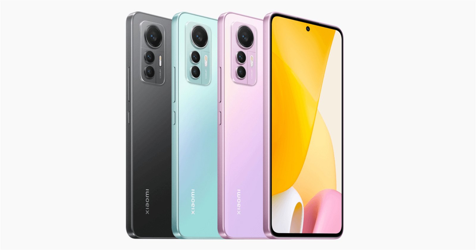 El nuevo Xiaomi 12 Lite, en sus tres colores diferentes